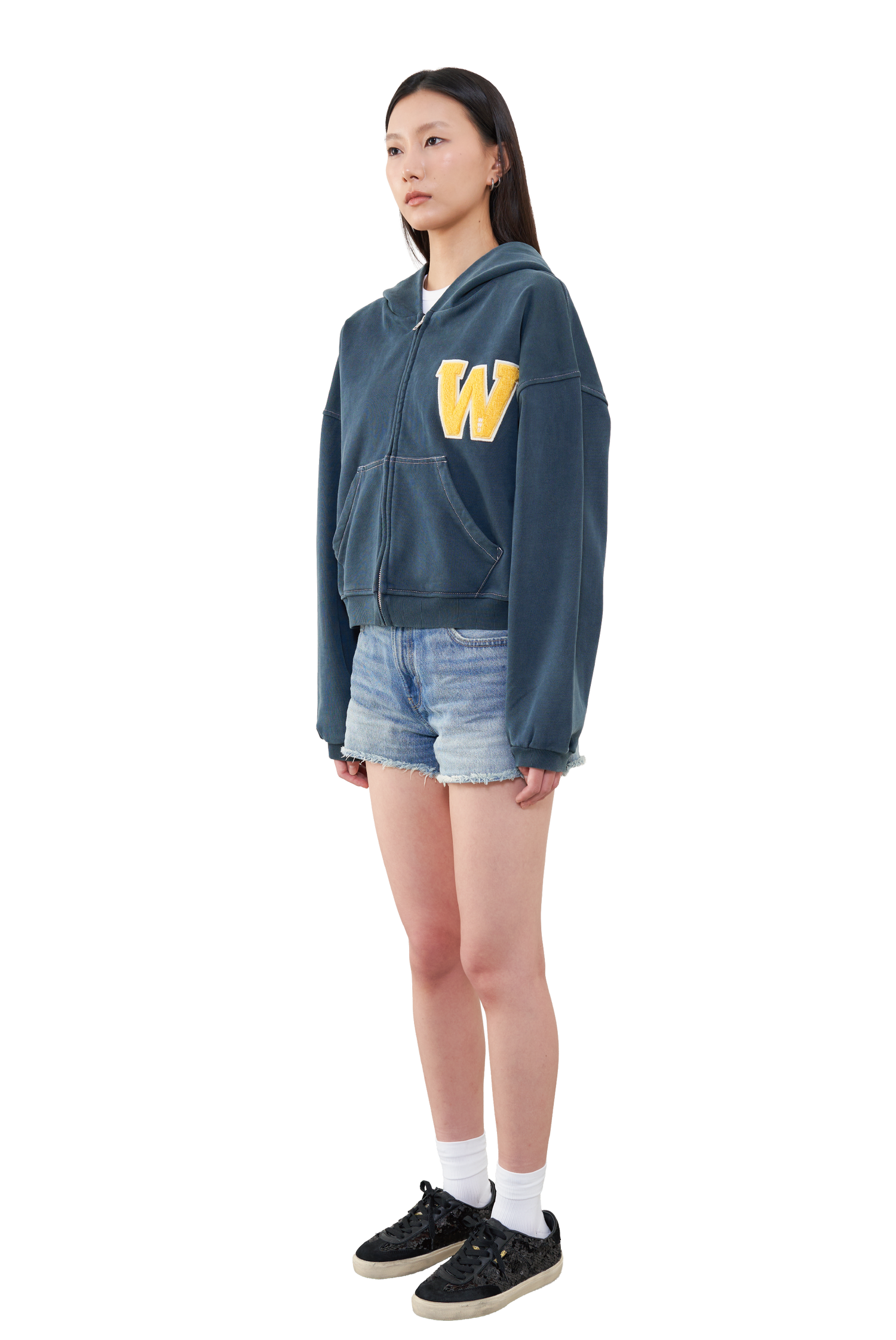Varsity Zip Up Hoodie