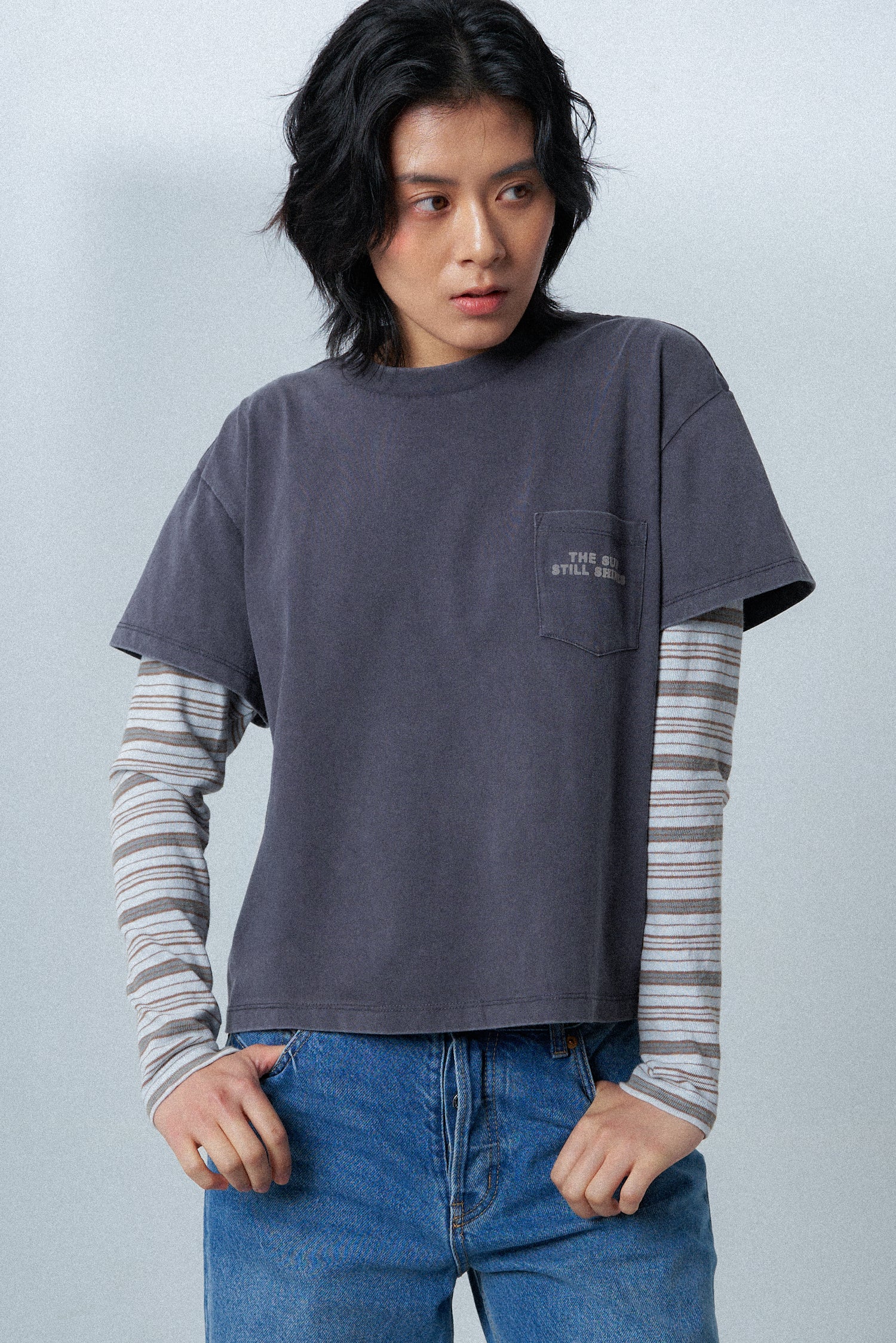 Double Layered Pocket Tee