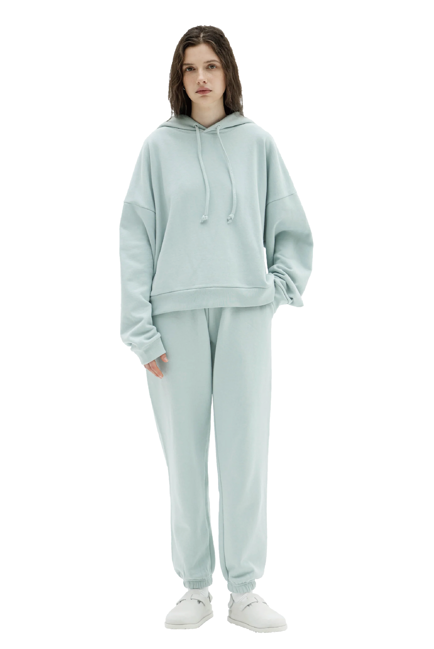 Hoodie in Powder Blue