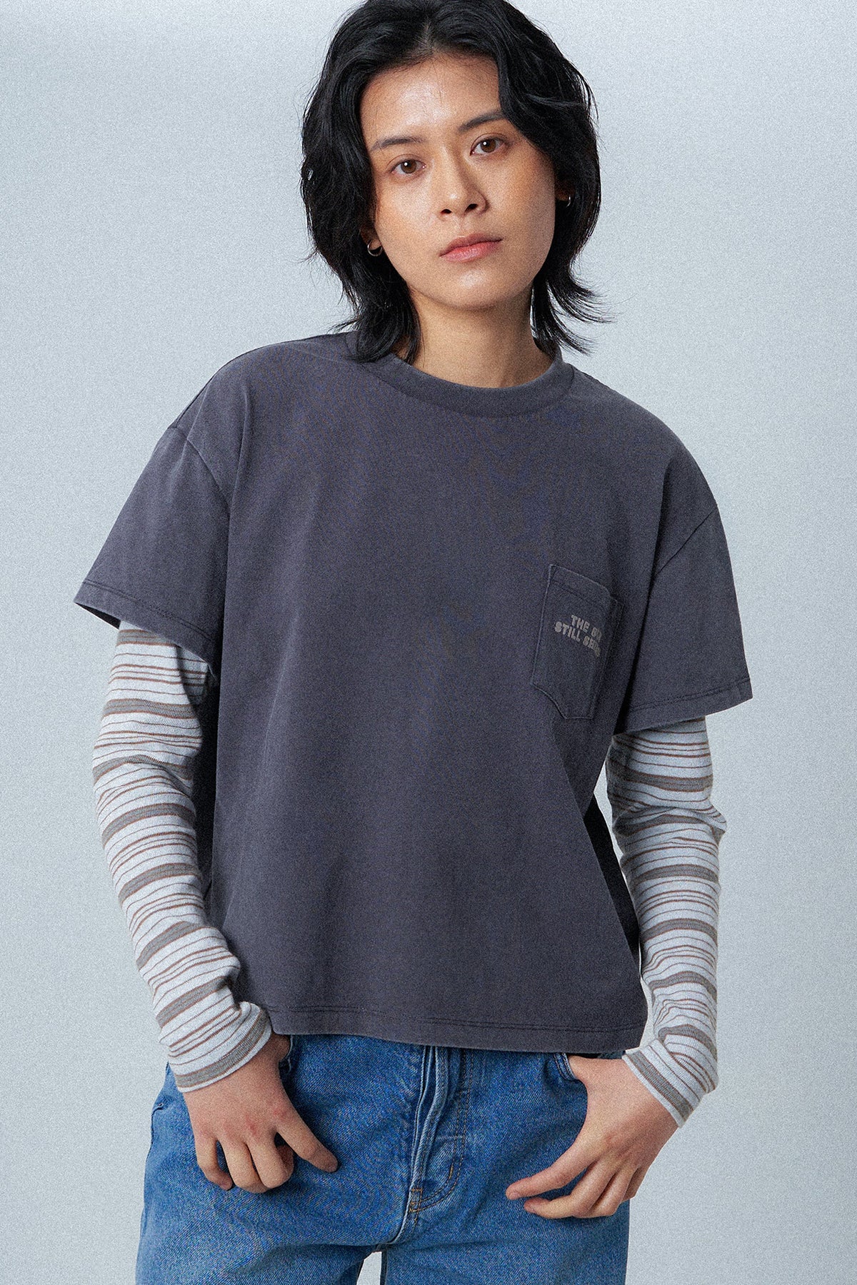 Double Layered Pocket Tee