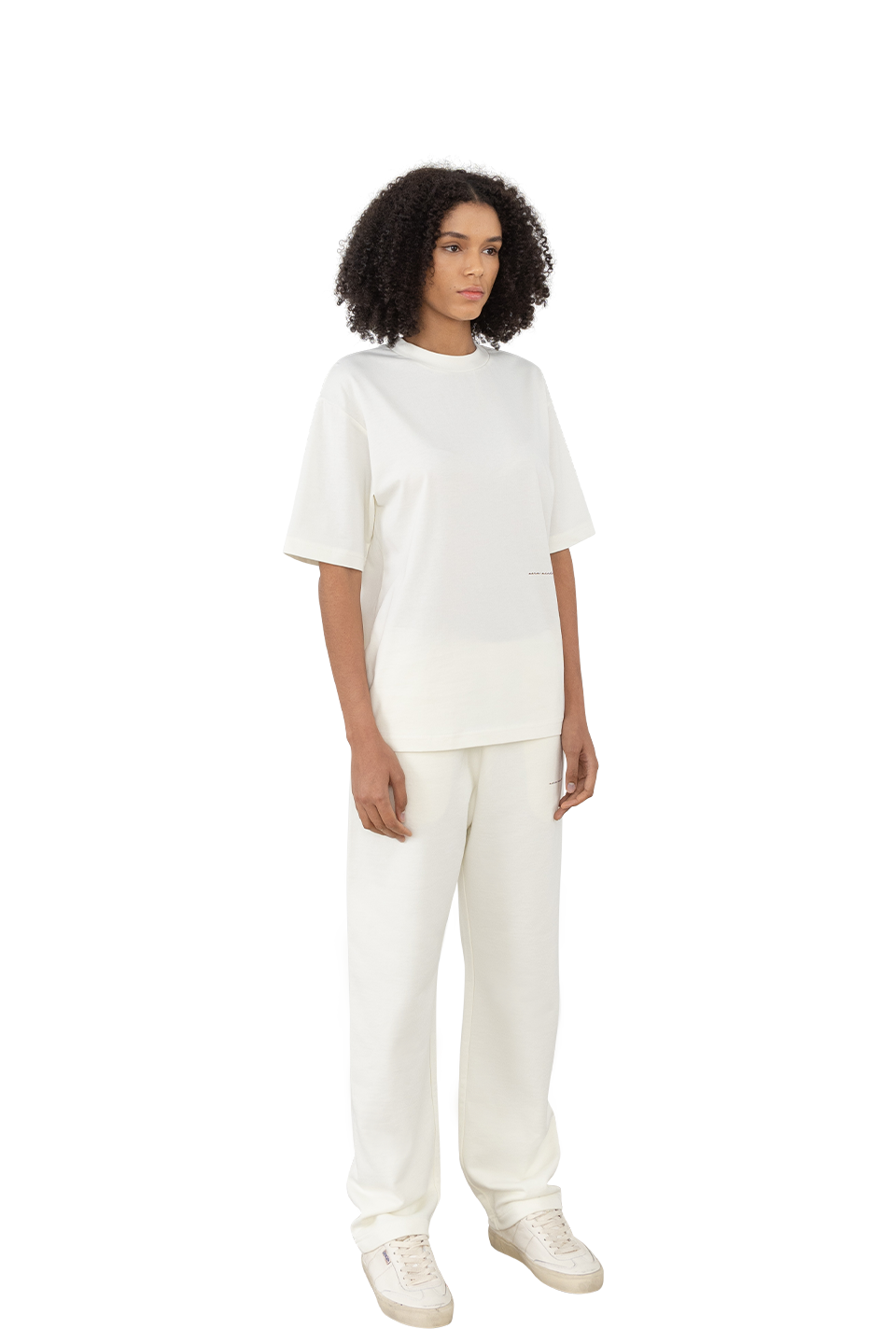 Straight Leg Sweatpants in Milk