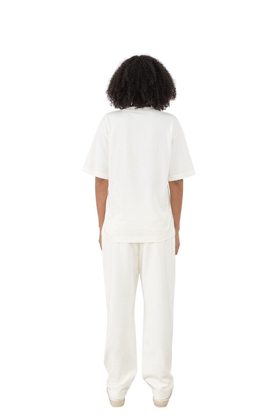 Straight Leg Sweatpants in Milk