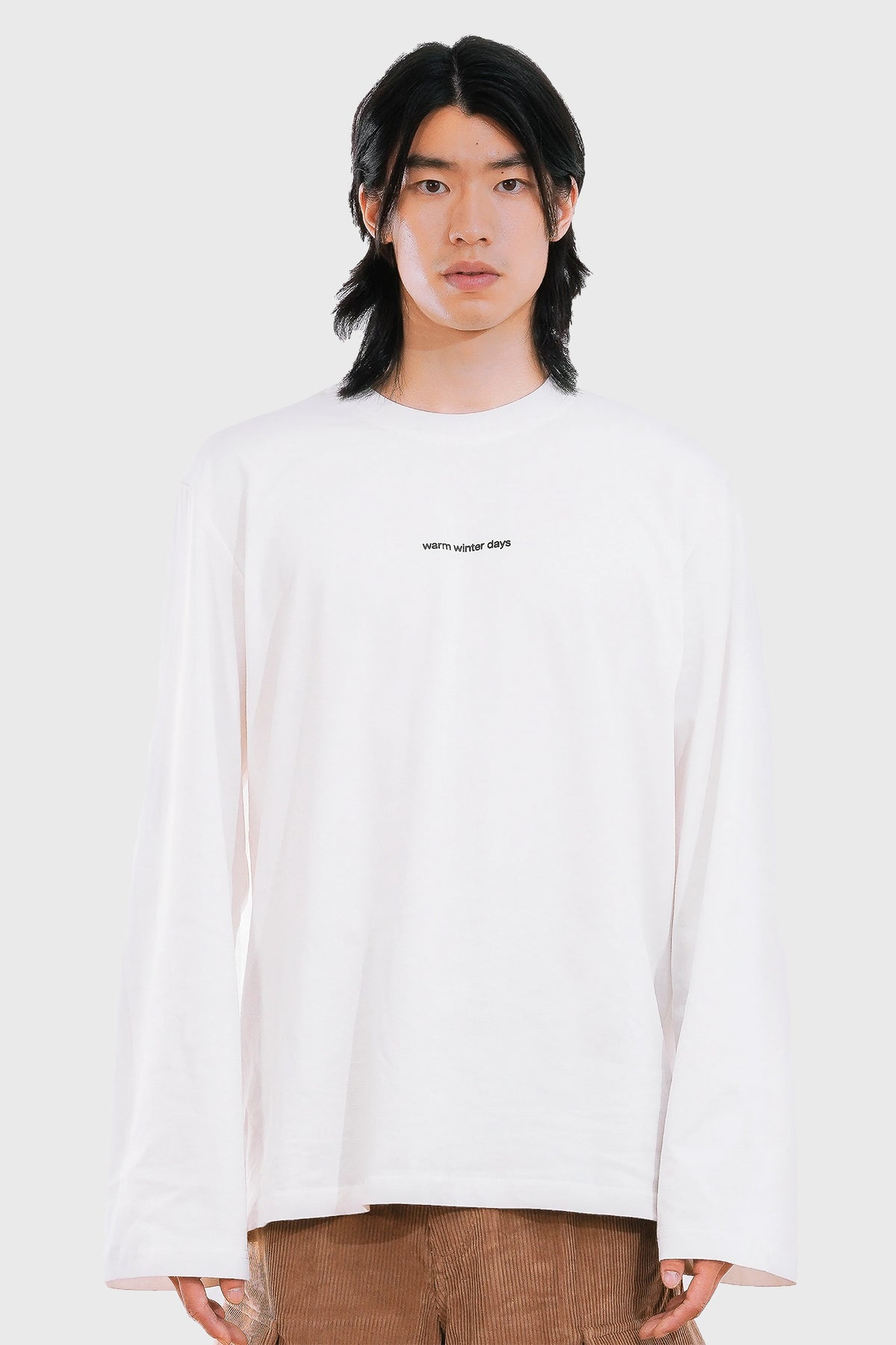 White LS Tee