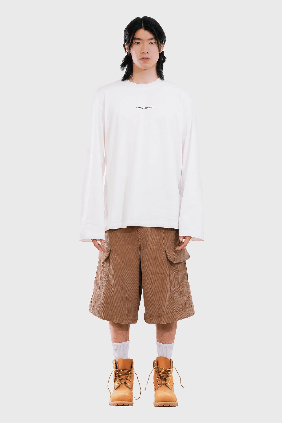 White LS Tee