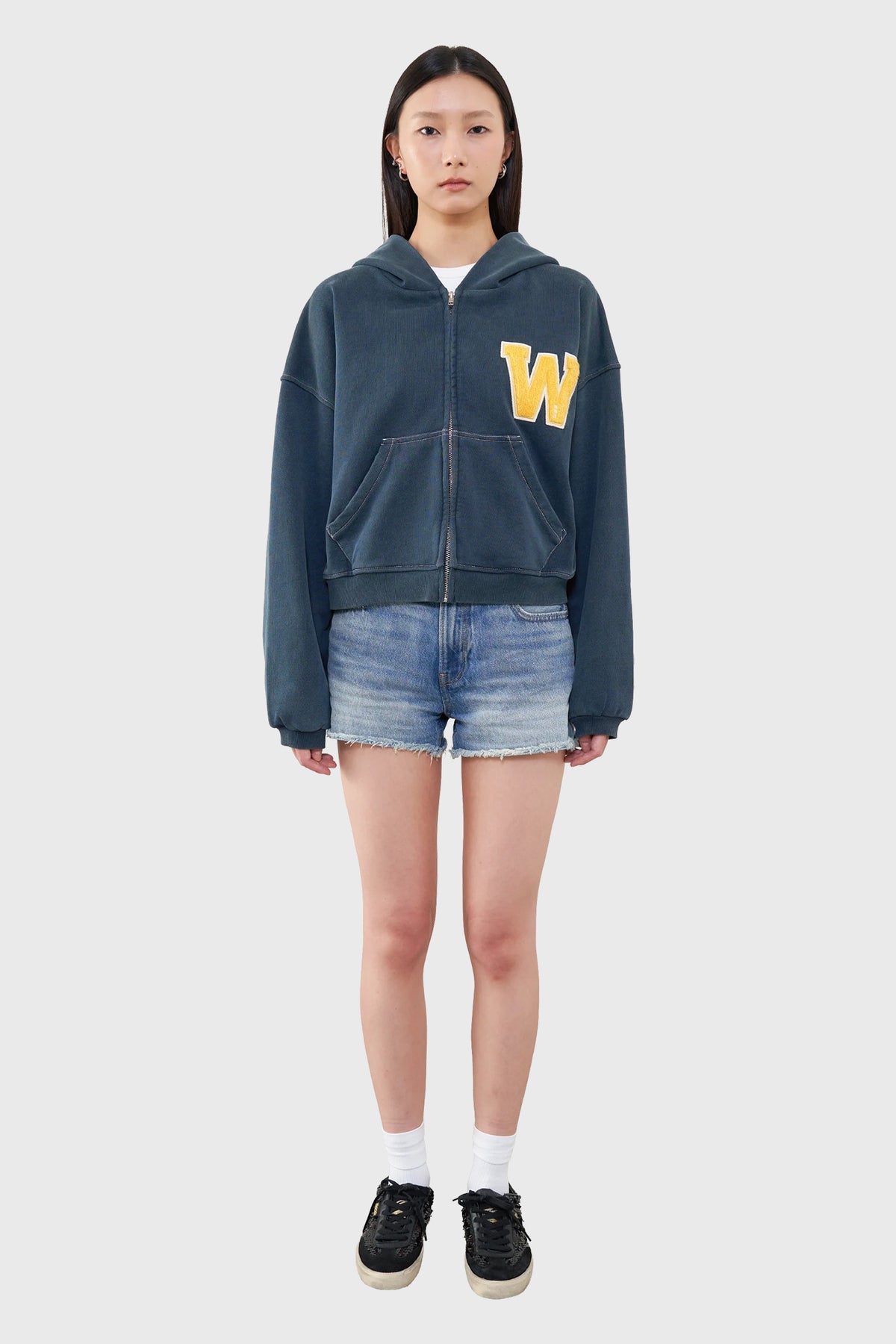 Varsity Zip Up Hoodie