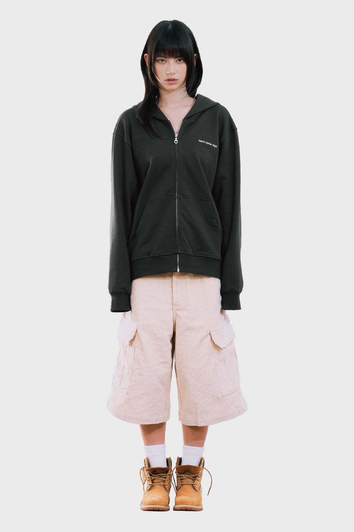 Slate Zip Up Hoodie