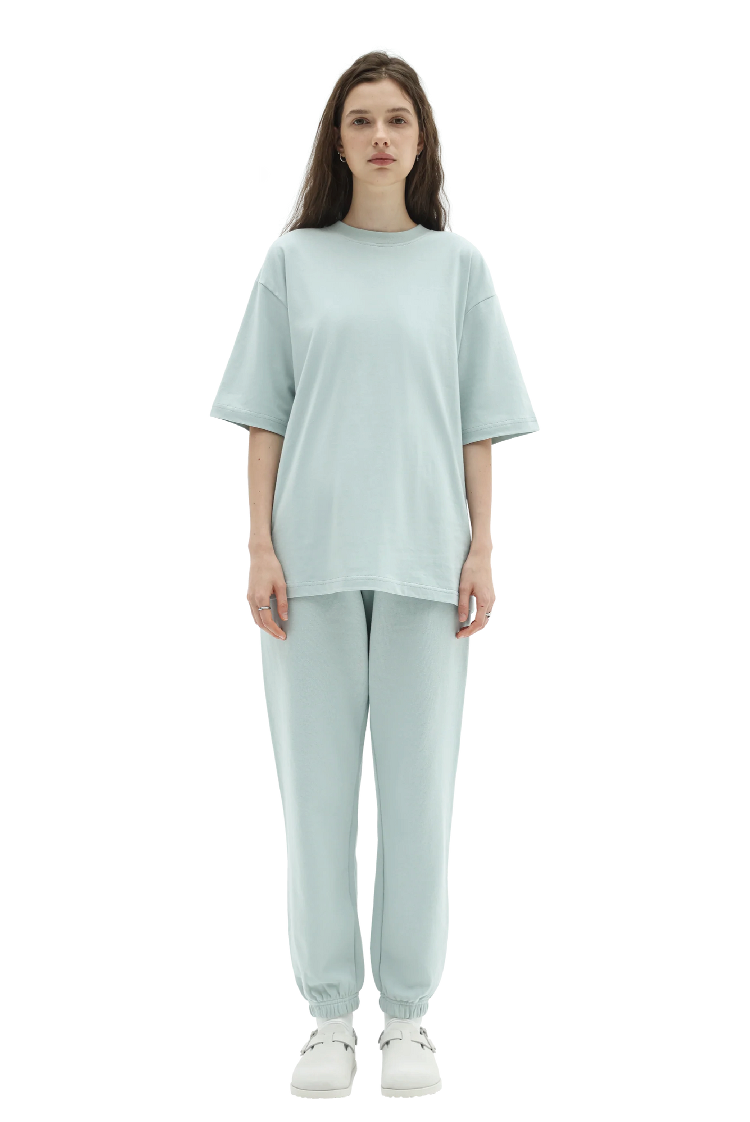 Box Tee in Powder Blue