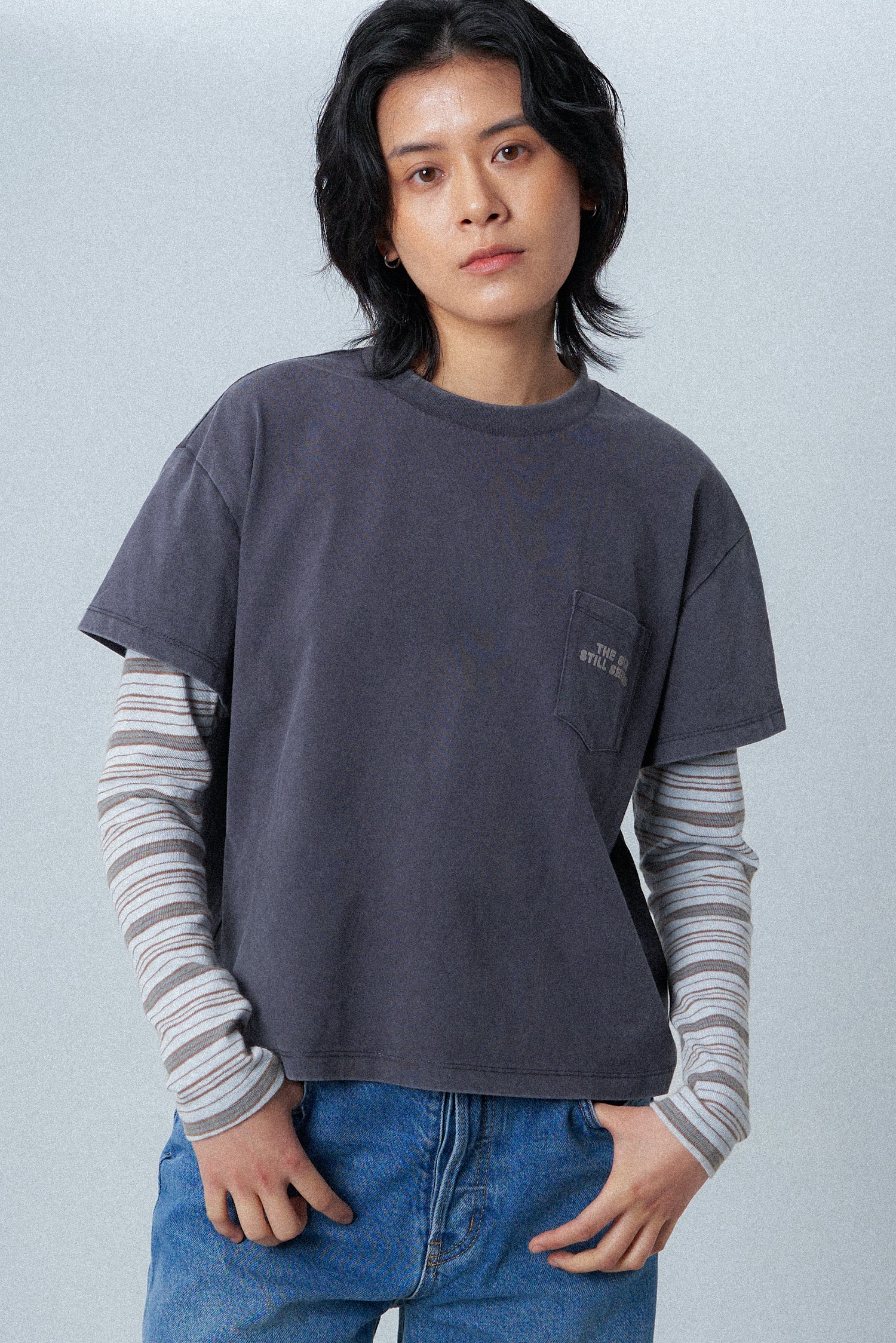 Double Layered Pocket Tee