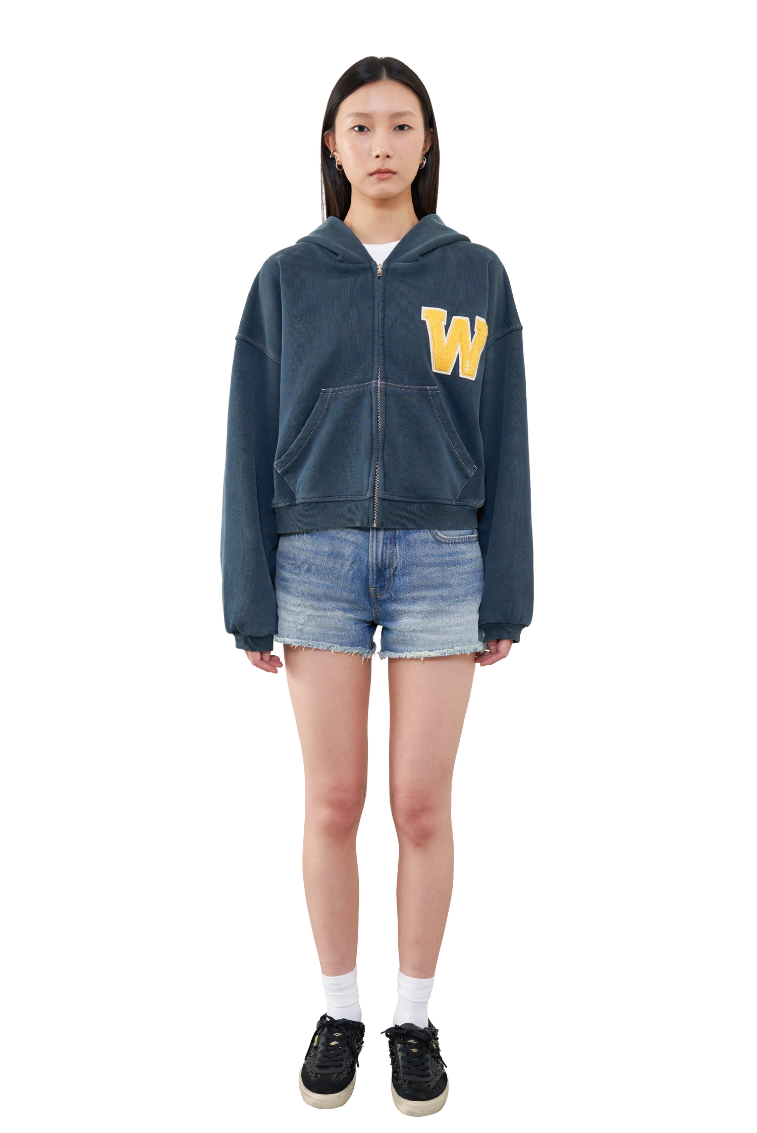 Varsity Zip Up Hoodie