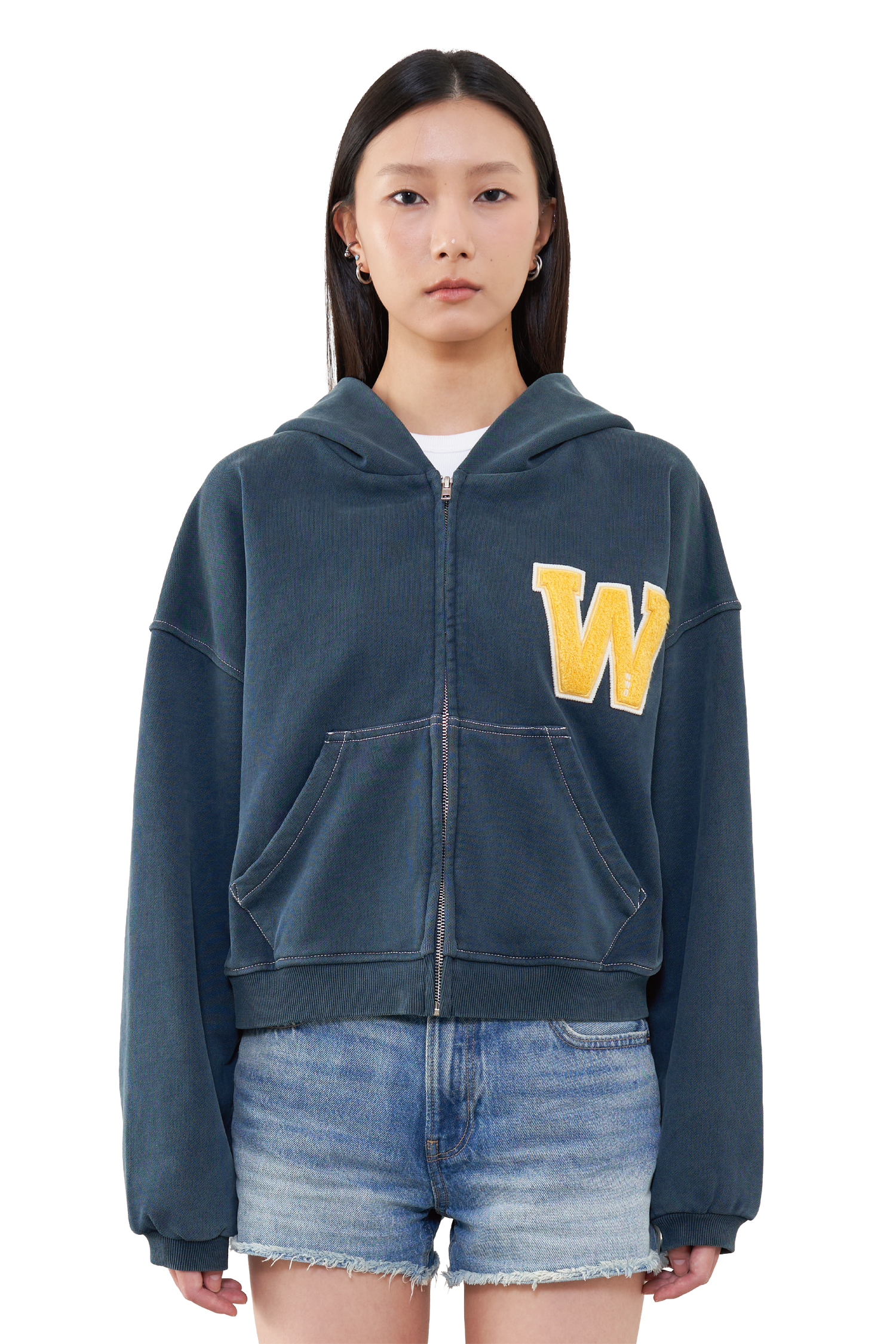 Varsity Zip Up Hoodie