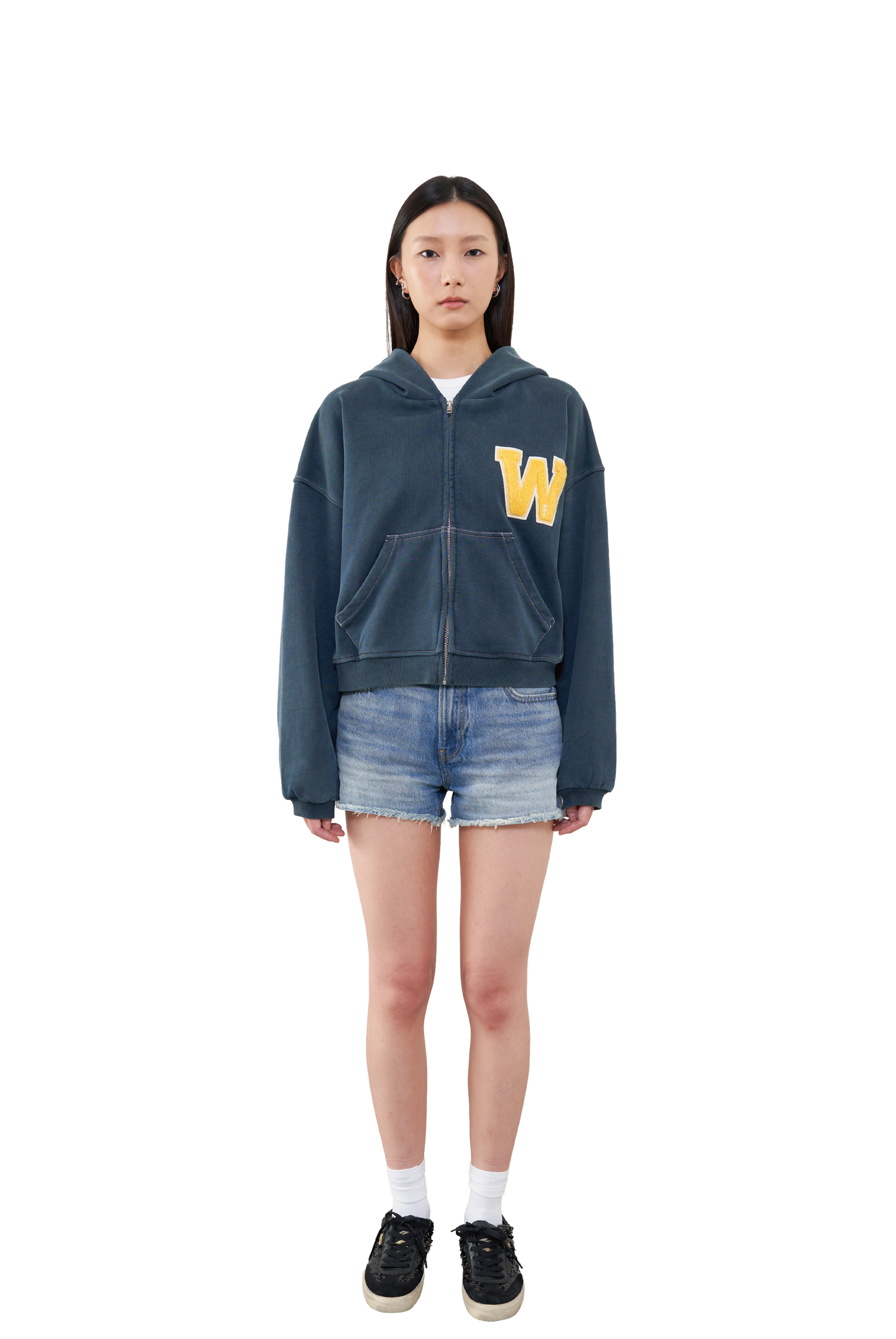 Varsity Zip Up Hoodie
