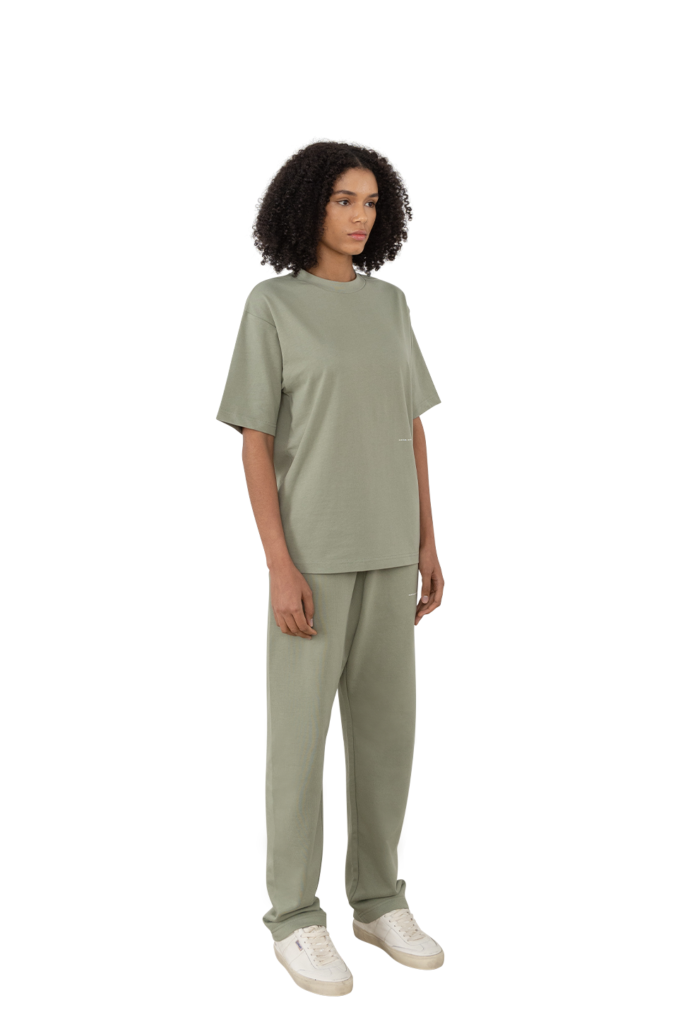 Box Tee in Sage