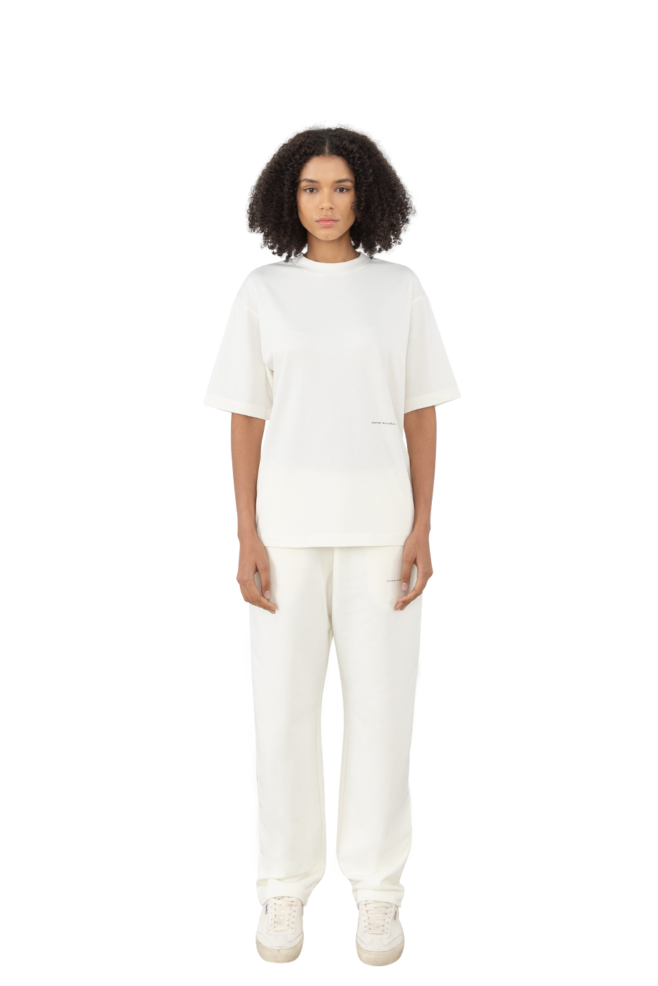 Box Tee in Milk