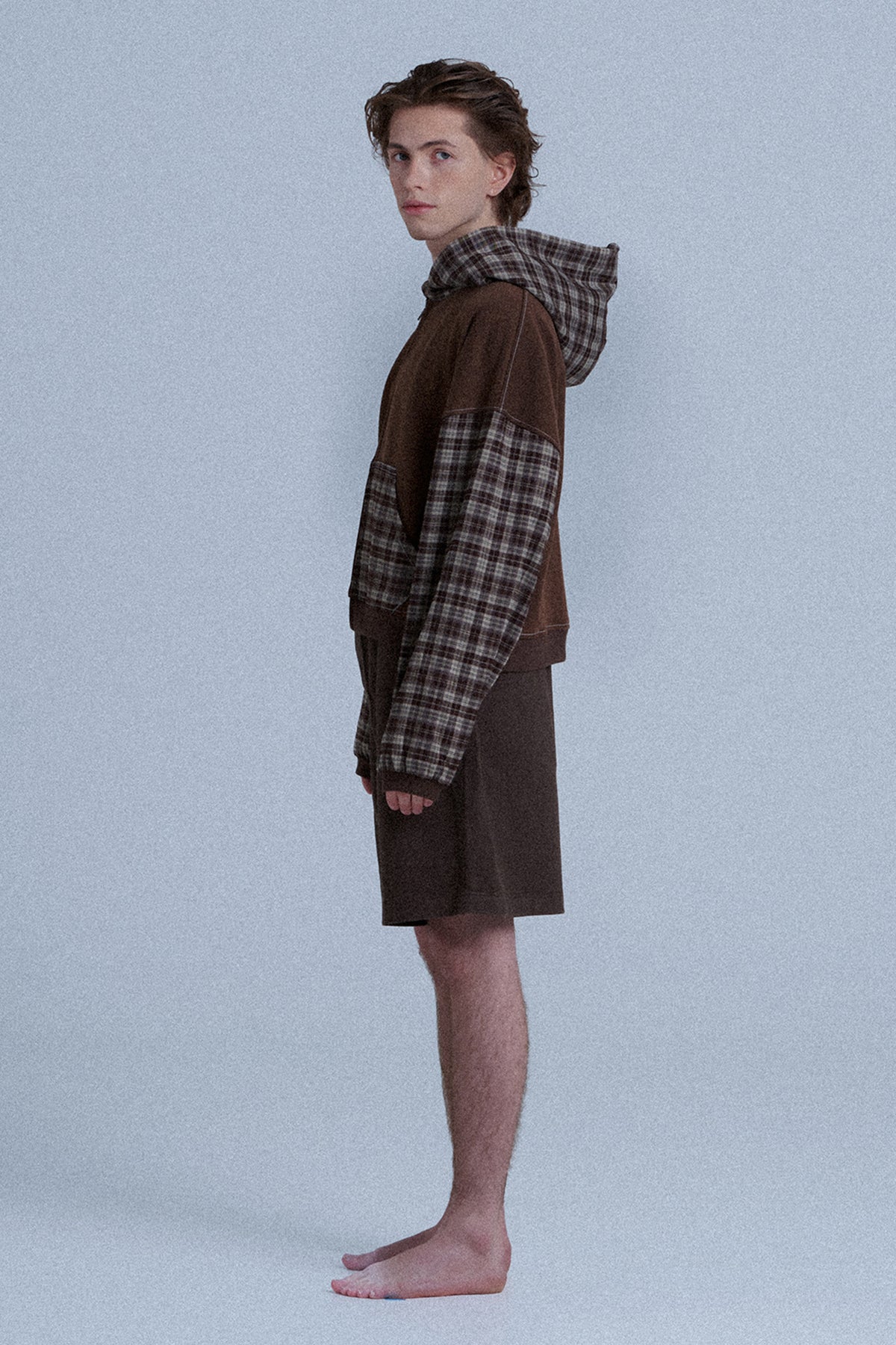 Patchwork Zip Up Hoodie